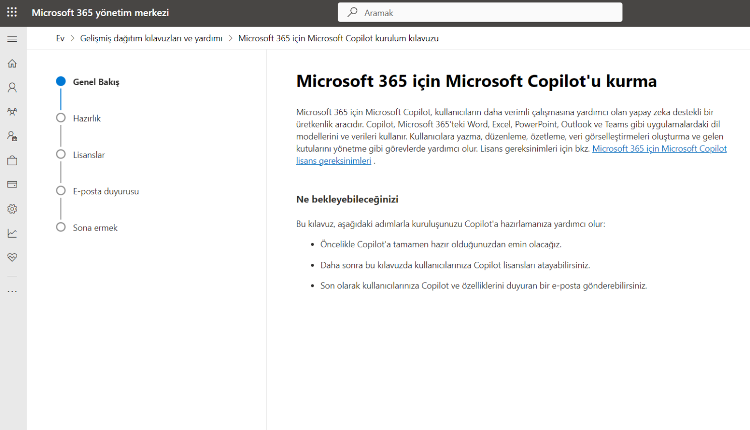 Microsoft 365 için Microsoft Copilot’u kurma1 Microsoft 365 icin Microsoft Copilotu kurma1